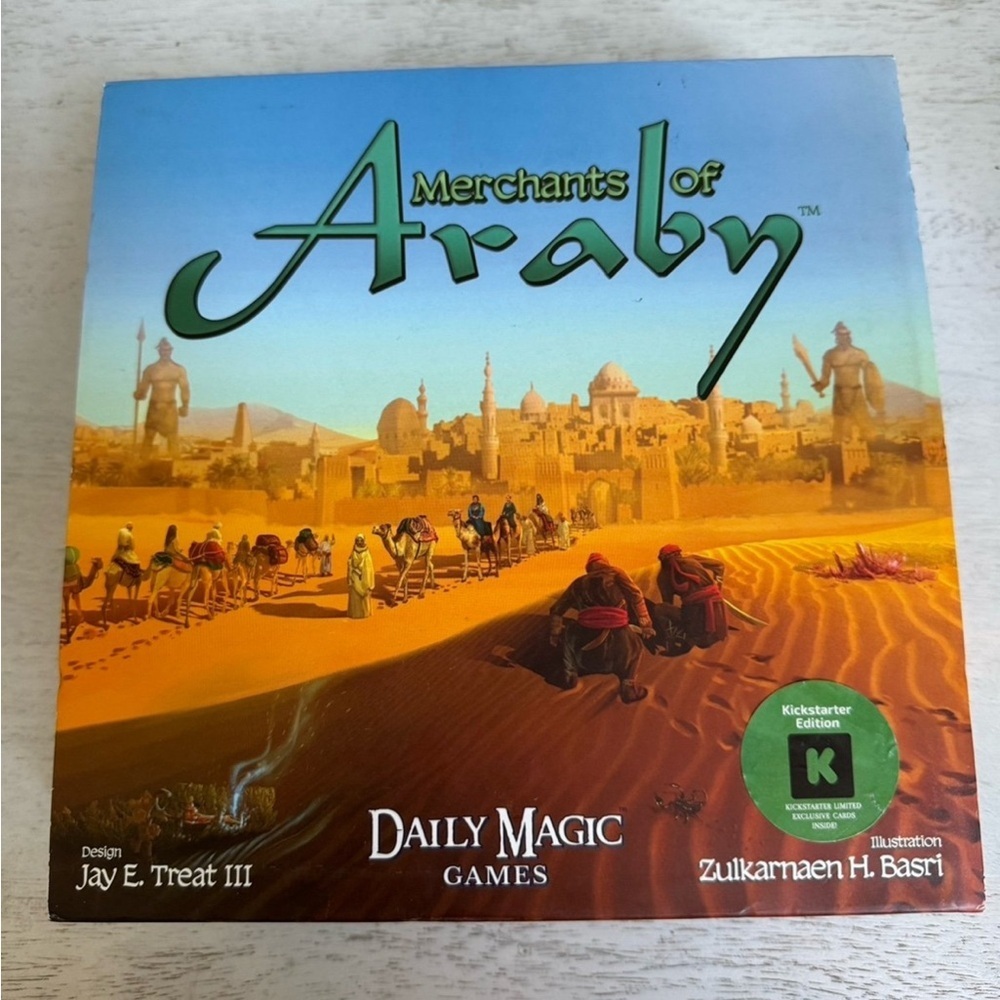 Merchants of Araby board game - kickstarter edition
